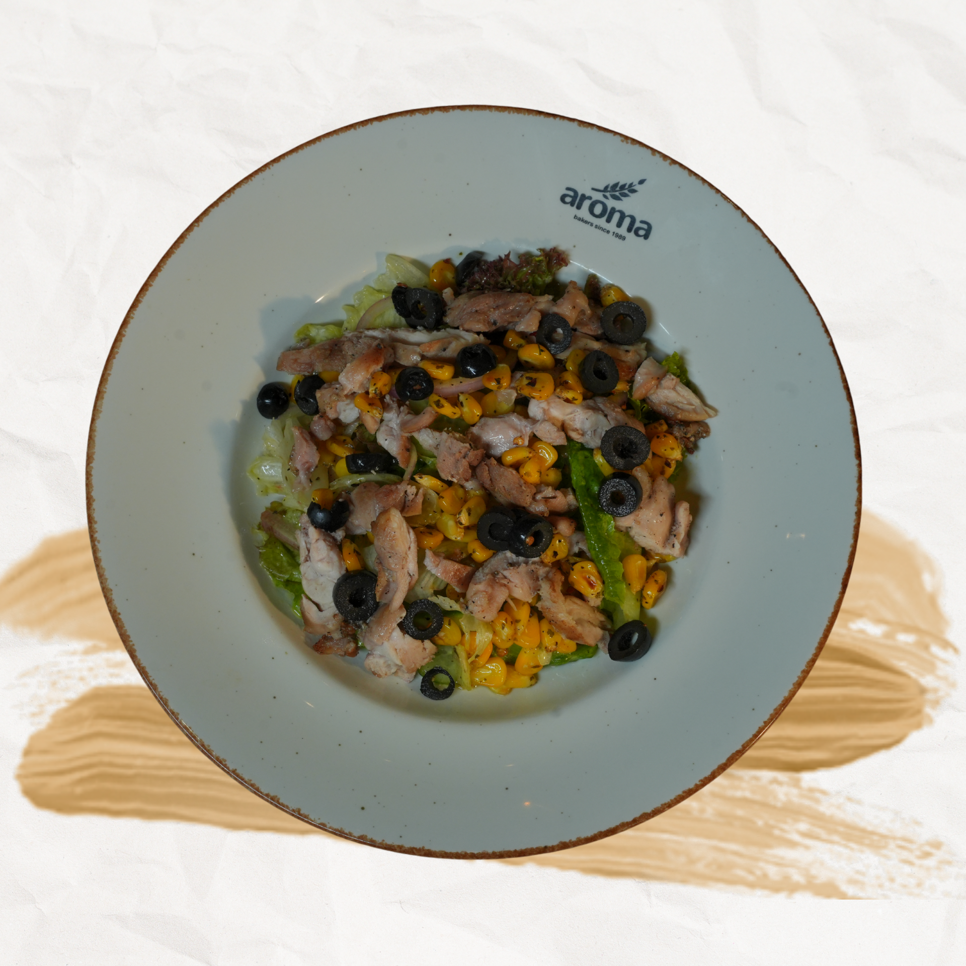 Roasted chicken corn salad